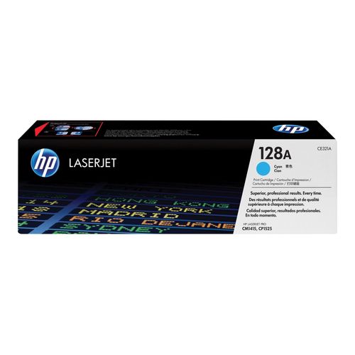 Original HP Color LaserJet Pro CP 1500 Series (CE321A / 128A) Toner Cyan