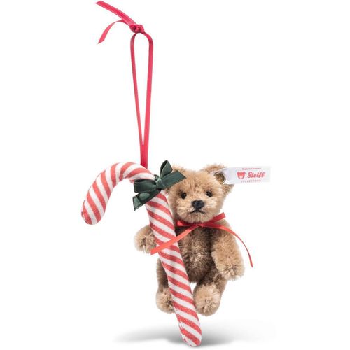 Steiff Ornament Teddybär mit Zuckerstange Braun (8 cm)