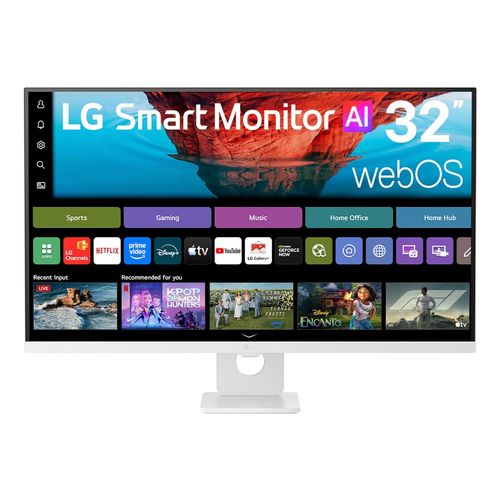 LG 32″Smart Monitor AI U7s, 4KUHDMonitor zum Streamen mit webOS 32U721SBW