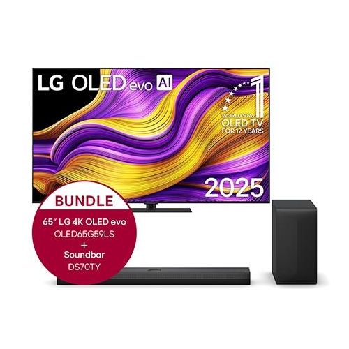 LG 65″ OLED evo AI G5 4K Smart TV + 3.1.1 Kanal TV Soundbar DS70TY mit Dolby Atmos OLED65G59LS.DS70TY