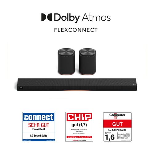 LG Sound Suite Immersive Suite 7 (Set) mit 2 SurroundLautsprechern Deutschland H7.M7M7001