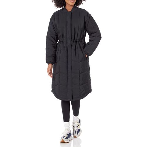 A. Essentials Damen Übergroßer Steppmantel (Erhältlich in Übergröße), Schwarz, G