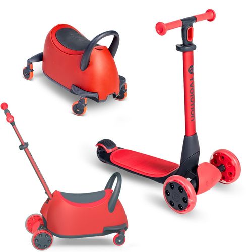 5-in-1 Kinderroller, Alu, 3 Räder, verstellbar, bis 20 kg