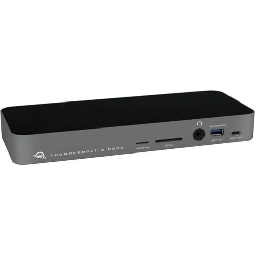 OWC Laptop-Dockingstation "14-Port Thunderbolt 3 Dock with Cable", grau, B:23mm H:2,5mm T:8,9mm, Dockingstationen