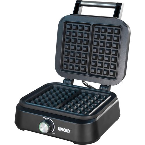 UNOLD Waffeleisen "48275", schwarz, B:28,6cm H:13,3cm T:29,2cm, Waffeleisen, Belgisches Waffeleisen Brüssel
