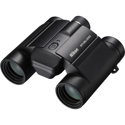 NIKON Fernglas "STABILIZED 12X25", schwarz, B:11,7cm H:5,6cm T:10cm, Ferngläser