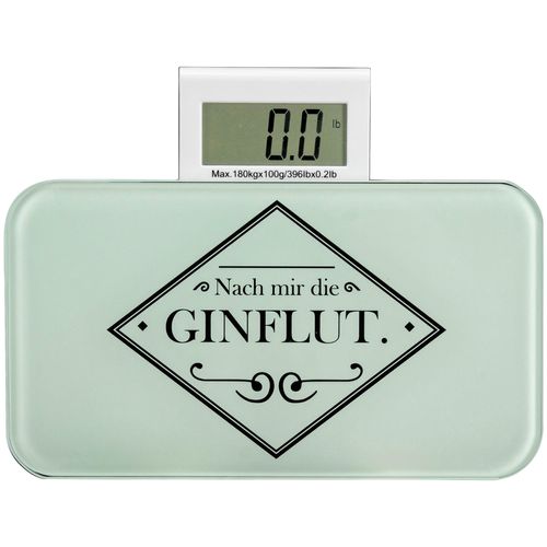 Personenwaage SEE∙MANN∙GARN "Digitale Mini-Personenwaage Gin", transparent (clear), Glas, Personenwaagen