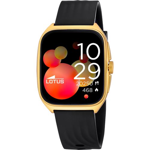 Smartwatch LOTUS "Smartwatch", gold (schwarz, schwarz), Smartwatches, Herren, Smartwatch, Armbanduhr,Herrenuhr,Bluetooth,Steuerung der Smartphone-Kamera,Wecker