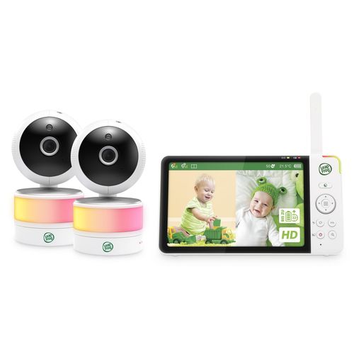 LeapFrog LF920-2HD Babyphone mit Kamera, 2 Kameras, Farb-Nachtsicht, 7“ HD 720p