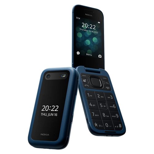 Nokia 2660 Flip, Klapphandy, Dual-SIM, 7,11 cm (2.8"), 0,3 MP, 1450 mAh, Blau