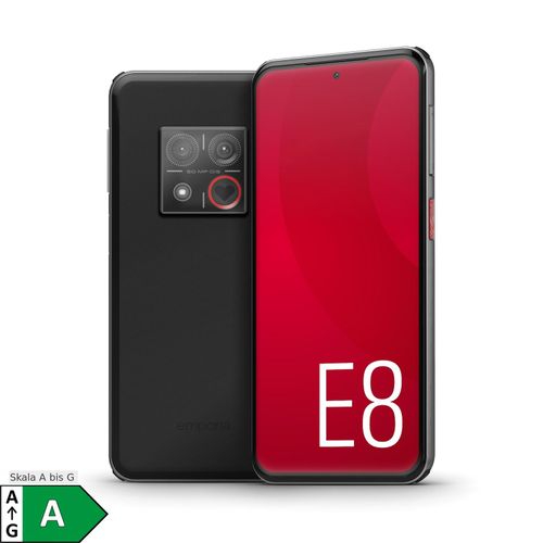 Emporia Smart.8 5G, 128 GB, Modell 2026, Schwarz Smartphone (6,36 Zoll, 50 MP + 8 MP, Dual-Kamera, 3.880-mAh, Octa-Core, Fingerabdrucksensor)