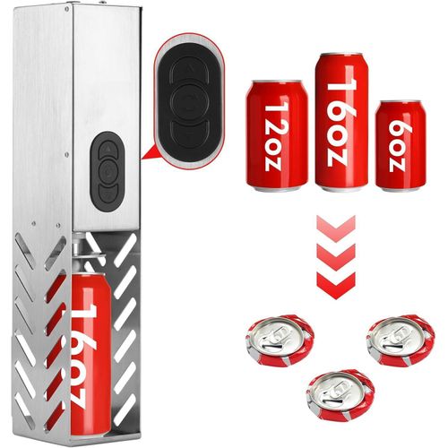 Elektrische Dosenpresse für 200-500 ml Dosen, silber