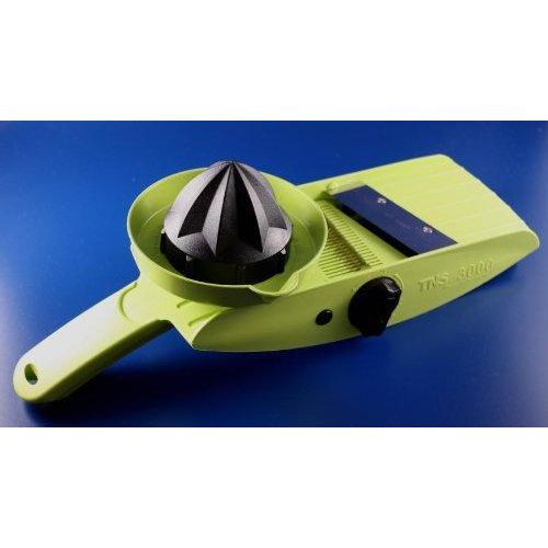 Gemüsehobel All-in-One mit Ersatzmesser, 36 Einstellungen, Kiwi-Grün