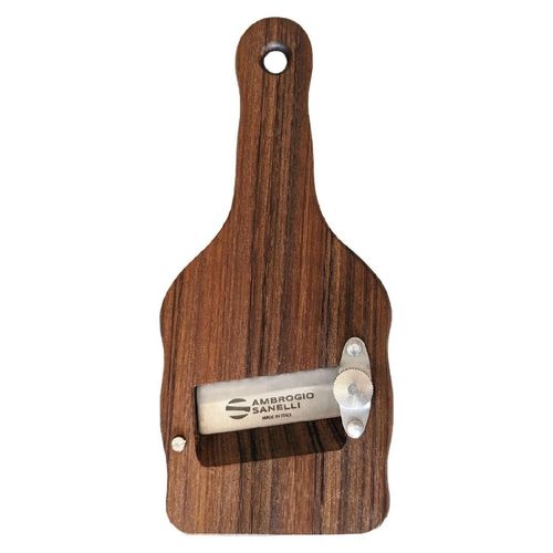 Trüffelhobel aus Ovangkol-Holz, glatte Klinge, 23x9x2,5 cm