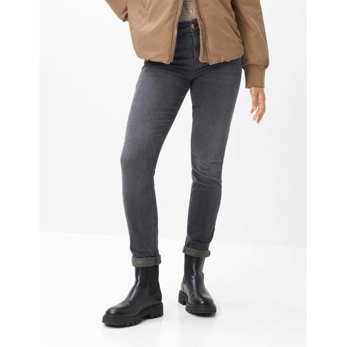 Brax Damen Five-Pocket-Hose Style SHAKIRA USED GRANITE GREY, denim grau, Gr. 34L