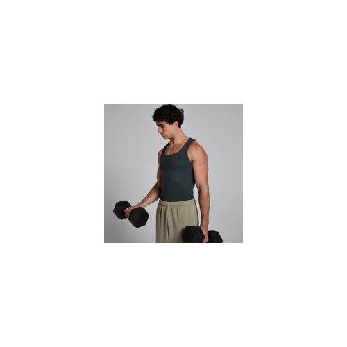 MP Men's Lift Ribbed Muscle Fit Tank - Washed Black - XXXL