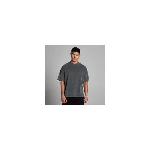 MP Herren Washed Oversized Baumwoll-T-Shirt - Dunkelgrau - XXXL