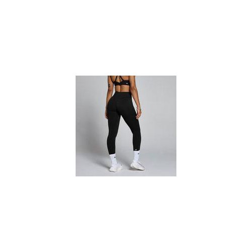MP Damen Tempo Mid Rise Nahtlos Leggings - Schwarz - XXL