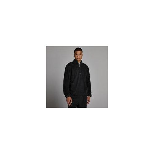 MP Herren Fleece mit 1/4-Reißverschluss – Schwarz - XXL