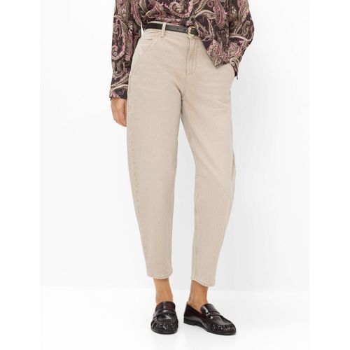 Brax Damen Five-Pocket-Hose Style MEGAN S DESERT, denim hellbeige, Gr. 40