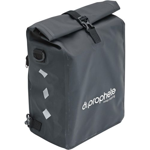 Gepäckträgertasche PROPHETE, schwarz, Taschen, B/H/T: 36cm x 4cm x 42cm, PVC, Gepäckträgertasche, B:36cm H:4cm T:42cm