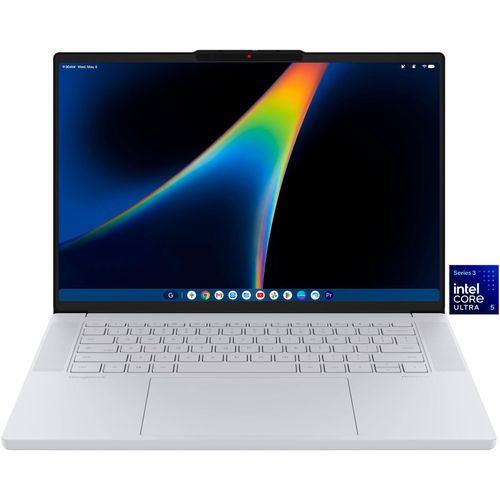 LENOVO Notebook "Googlebook 15IPH12", weiß (cloud grau), 16 GB RAM 256 GB SSD, Core Ultra 5, Googlebook OS, Notebooks