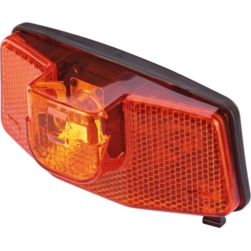 Fahrrad-Frontlicht PROPHETE "LED-Rücklicht, Naben- und Seitendynamo", schwarz (schwarz, rot), Fahrradlampen