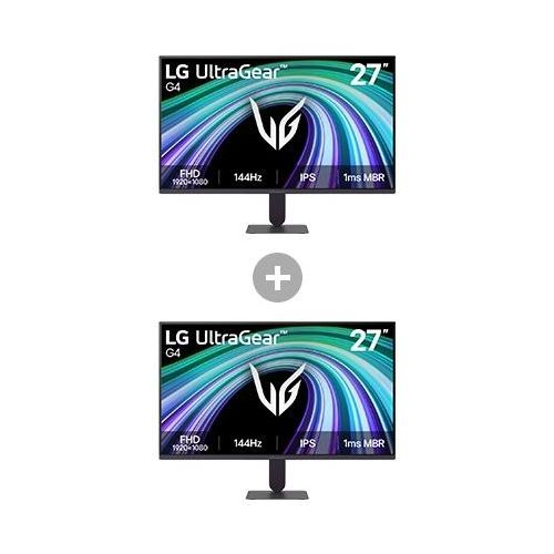 2x 27 ″ UltraGear™ G4 GamingMonitor mit FHD und 144 Hz 27G411BB.27G4001