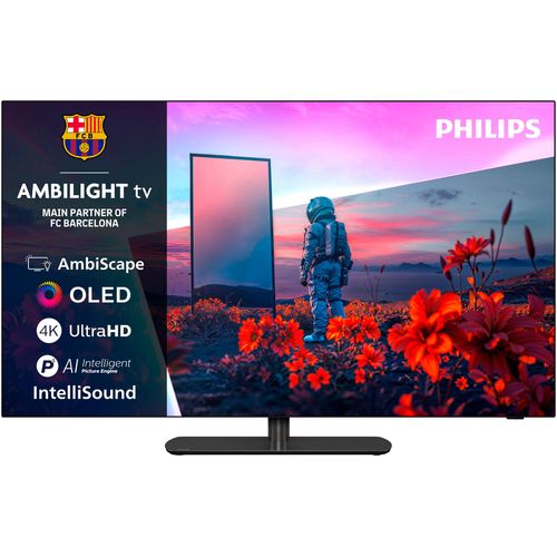 PHILIPS OLED-Fernseher "42OLED811/12", Energieeffizienz: G (A-G), schwarz, 42 ″, Fernseher