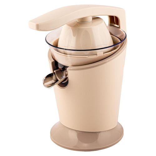 Zitruspresse 500 W, Kunststoff/Edelstahl, Beige, 2 Kegel