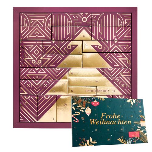2er Weihnachtskalender Set - M. Asam Beauty Adventskalender 2026 Frauen + Asam Tisch-Adventskalender, Advent Kalender Frau