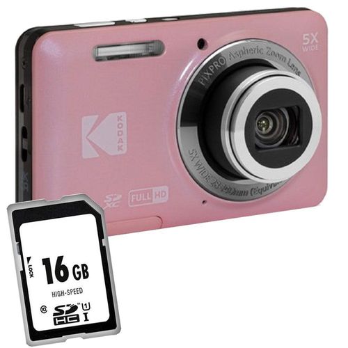 Kodak Pixpro FZ55 pink Digitalkamera Kleines