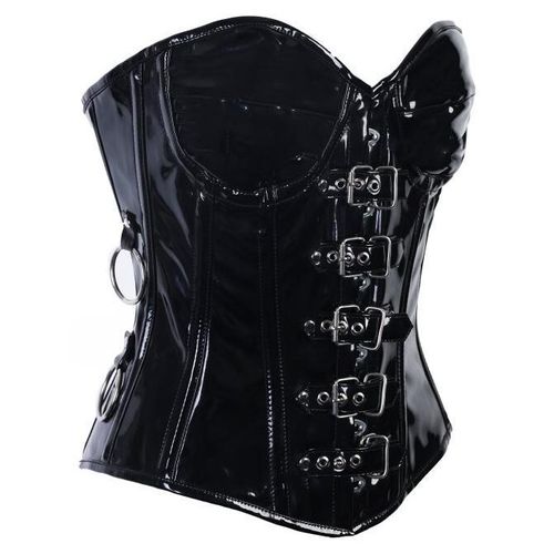Zügellos Korsett - O-Ring Corset PVC XXL