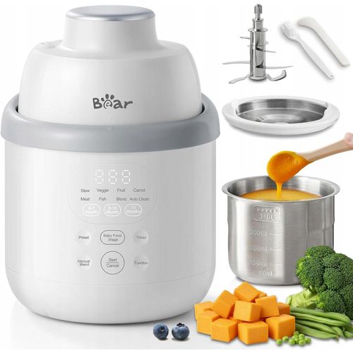 Bear NutriEase Roboter für Babynahrung, Edelstahl, 2-in-1