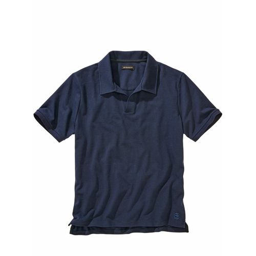 Mey & Edlich Herren Küsten-Polo Blau 100 % Baumwolle