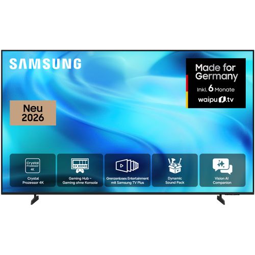 SAMSUNG LED-Fernseher "GU75U7099HU", Energieeffizienz: F (A-G), schwarz, 75 ″, Fernseher, PurColor, HDR 10+, OTS Lite für 3D-Sound, Gaming Hub, AI Companion, Topseller