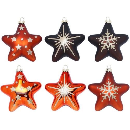 Christbaumschmuck MAGIC BY INGE "Shiny Chestnut, Weihnachtsdeko, Christbaumschmuck", braun, Ø:7,4cm, Glas, Weihnachtsbaumschmuck, hochwertiger Echtglas-Weihnachtsschmuck, Ø ca. 8 cm