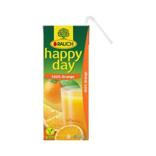 happy day Fruchtsaft, 100 % Orange, 6 x 1 l