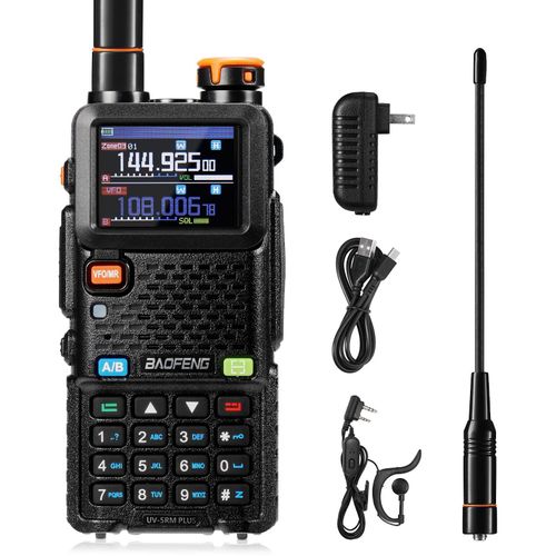 BAOFENG UV-5RM Plus GPS Funkgerät, 10W Handfunkgerät 10 Zonen 640 Kanäle