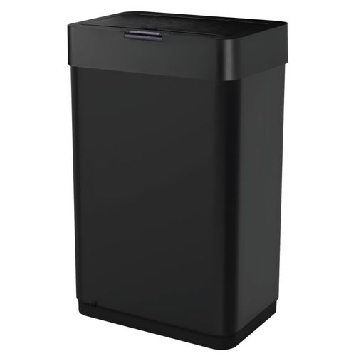 Mülleimer Abfalleimer Sensor-Mülleimer - 60 Liter - 2 x 30 Liter - Edelstahl - Schwarz