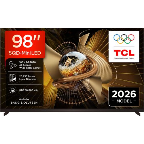 TCL LED-Fernseher "98X11L", Energieeffizienz: F (A-G), schwarz, 98 ″, Fernseher, IMAX Enhanced, Filmmaker Mode,, Apple Airplay 2