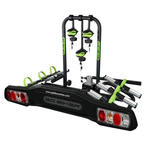 Fahrradträger Anhängerkupplung Fahrradhalter - 4 Fahrräder - Klappbar - Kippbar - Diebstahlschutz - 60 kg