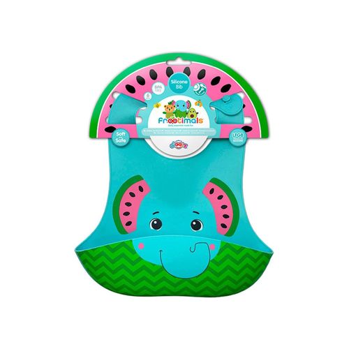 Kids Licensing Baby Silikon Laken Lätzchen Elefant