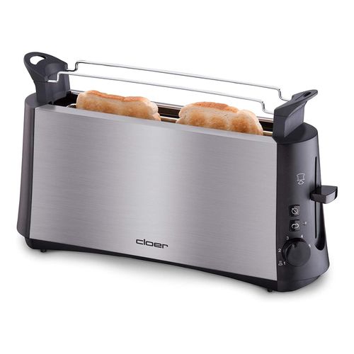 Cloer 3810 Langschlitztoaster schwarz/chrom matt