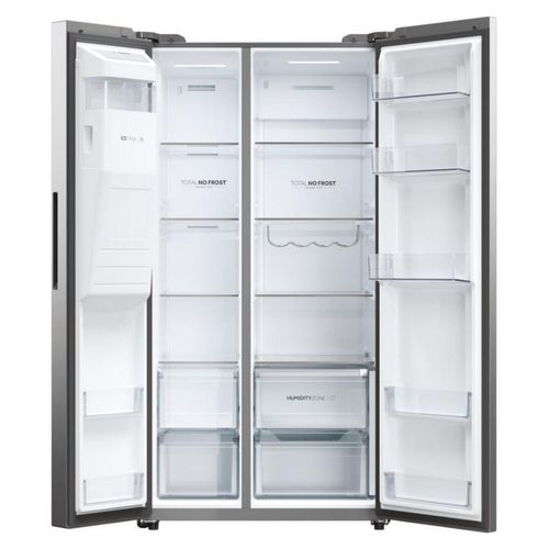 Side by Side Edelstahl 601 L SBS SERIES 5 XXL Ice Maker Haier HSW59F18EIMM