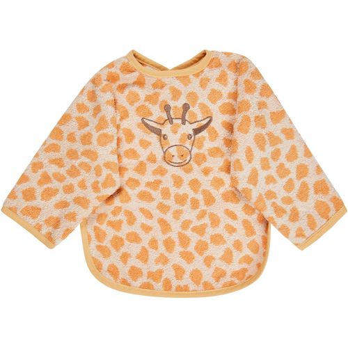 Lätzchen STERNTALER "Ärmellätzchen Giraffe Kaya", Baby, beige (sand), Baumwolle, Lätzchen