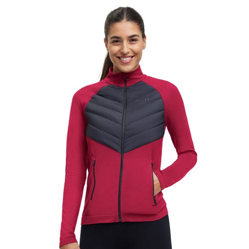 Outdoorjacke FALKE "Warm", Damen, Gr. S, rot (8644), Jacken Outdoorjacke