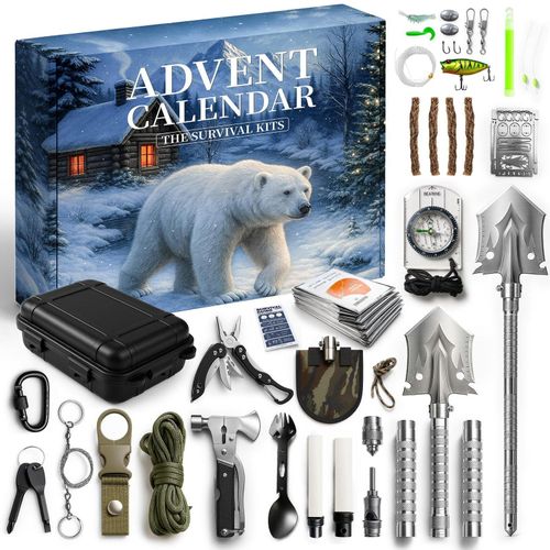 Survival adventskalender 2026 Männer Mit 24 survival kits 24 Tage survival adventskalender 2026