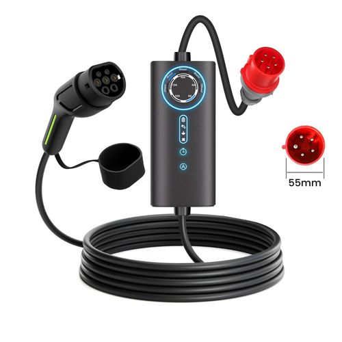 6/8/10/13/16A 11kW EVSE EU EV Typ 2 Wallbox EV Ladekabel 3 phase für Elektrofahrzeuge 8m Schnellladekabel