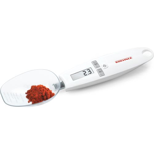 Löffelwaage SOEHNLE "Cooking Star", weiß, B:6cm H:3,5cm L:23cm, Kunststoff, Küchenwaagen